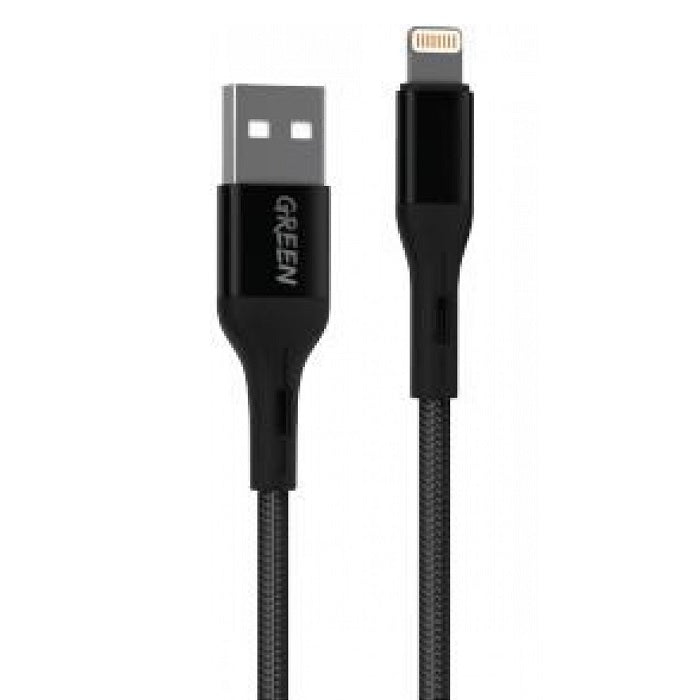 Green Braided Lightning Cable 2A SimplyTek