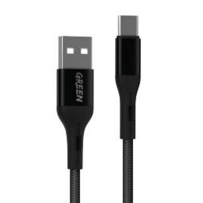 Green Braided USB Type C Cable 1.2m 2A Sri Lanka SimplyTek