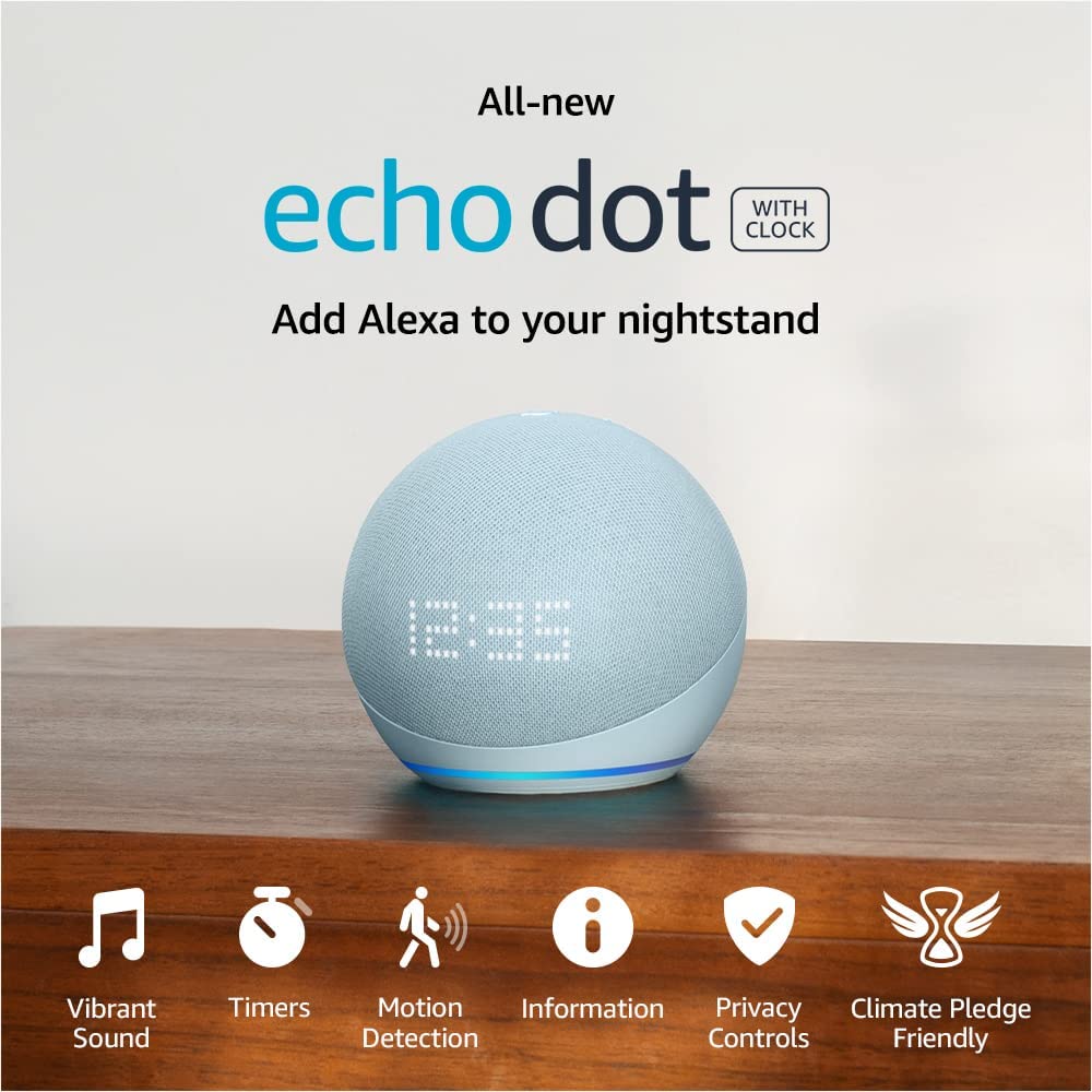 Amazon Echo Dot (5th Gen) release with clock | Smart speaker