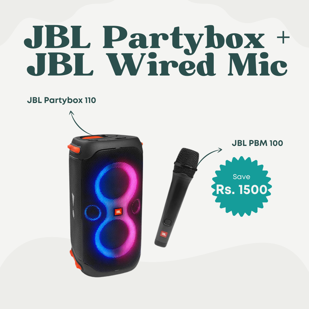JBL Partybox 110 Speaker + JBL PBM 100 Microphone