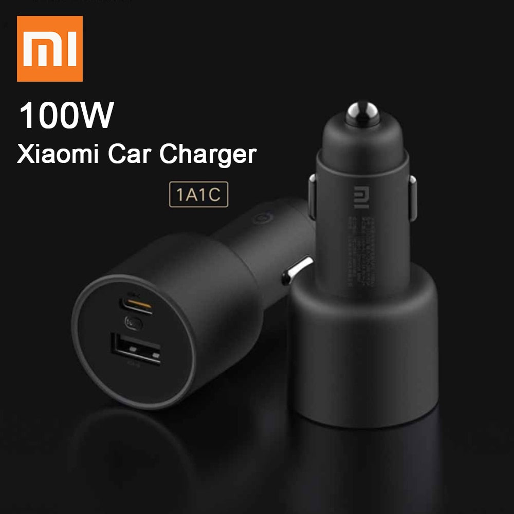 Xiaomi Mi Car Charger 100W Fast Charging Dual-port – SimplyTek