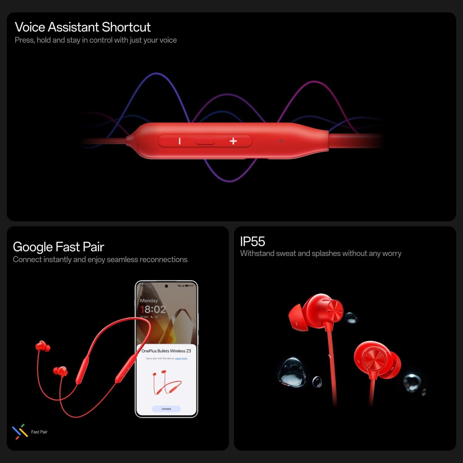 Plus One Mini Bullet Device OnePlus Bullets Wireless Z3 in-Ear Neckband – SimplyTek
