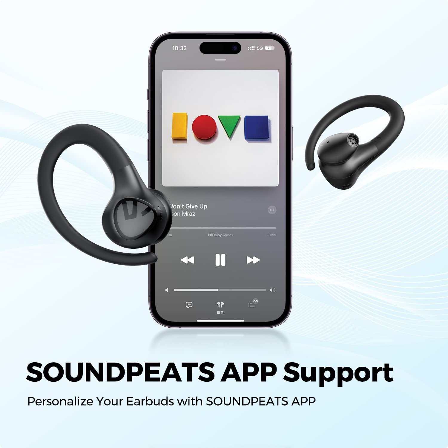 SoundPEATS Wings 2 Wireless Earbuds Bluetooth