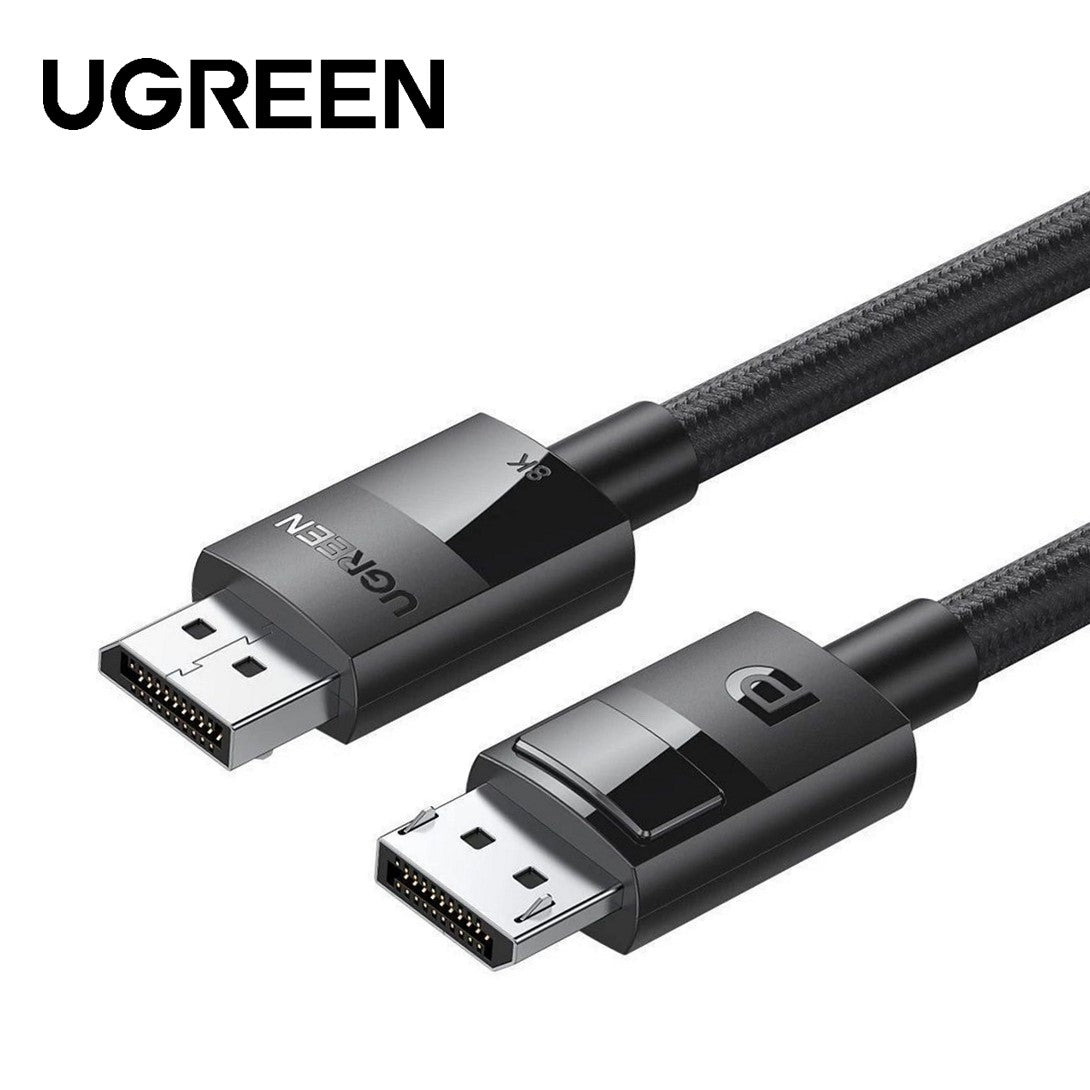 UGREEN DP 1.4 Male to Male Plastic Case Braided Cable 1m 80390