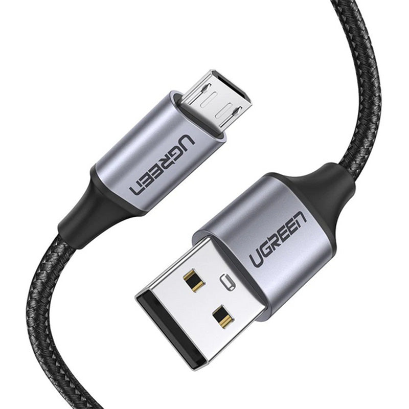 UGREEN US290 Micro USB 2.0 Cable 1M Metal/Black - 60146