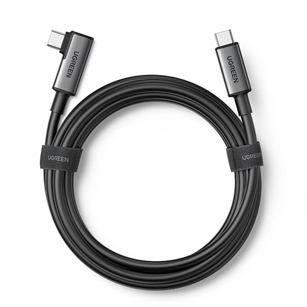 UGREEN Right Angle USB-C to USB-C Link Cable 5m (Black) 90629