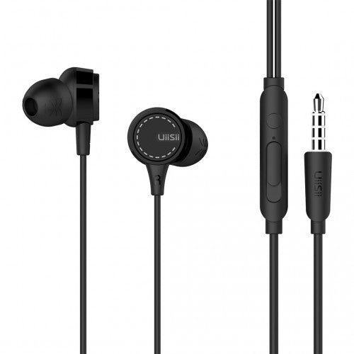 UiiSii U8 Wired In-Ear Headphones, Black