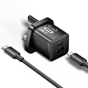 Vention GaN 30W Charger + USB C Cable (Adapter) - TZ-FEQ