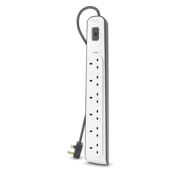 Belkin 6 Port SurgeMaster Surge Protection Extension Cable – SimplyTek