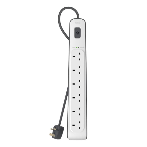 Belkin 6 Port SurgeMaster Surge Protection Extension Cable – SimplyTek
